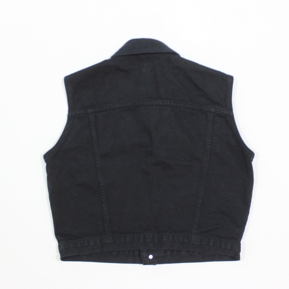 VTG Calvin Klein 90's Sleeveless Denim Jacket Vest - Picture 5 of 5